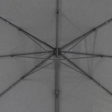 Градински чадър със странична стойка Hesperide Suenyo Sunbrella, Антрацит, 4x3 m