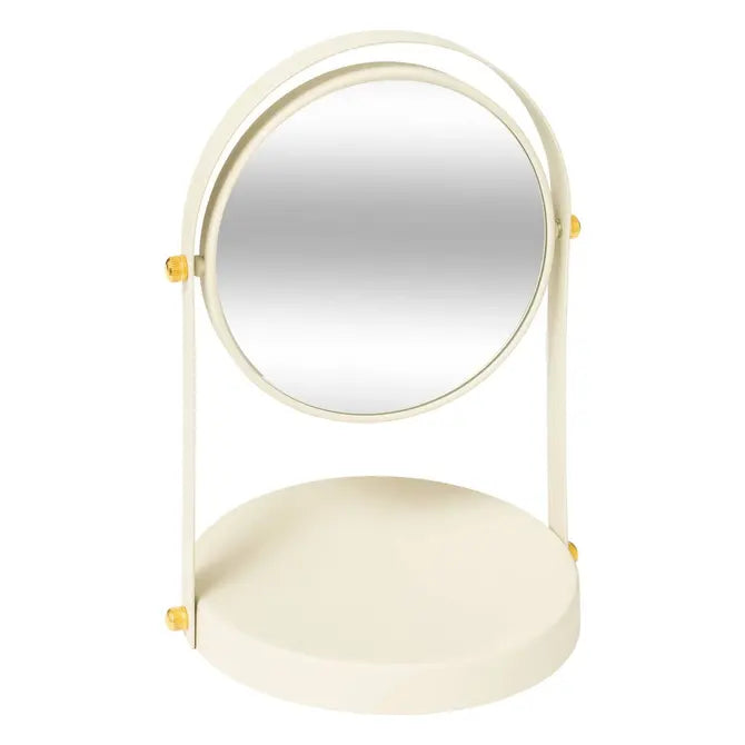 Oglindă de baie 5five Ivory, rotundă, Pivot Duo