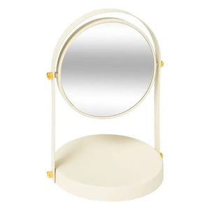 Oglindă de baie 5five Ivory, rotundă, Pivot Duo