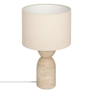 Lampă de masă Erin, Ø28xH47.5 cm, marmură bej