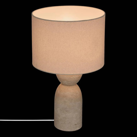 Lampă de masă Erin, Ø28xH47.5 cm, marmură bej