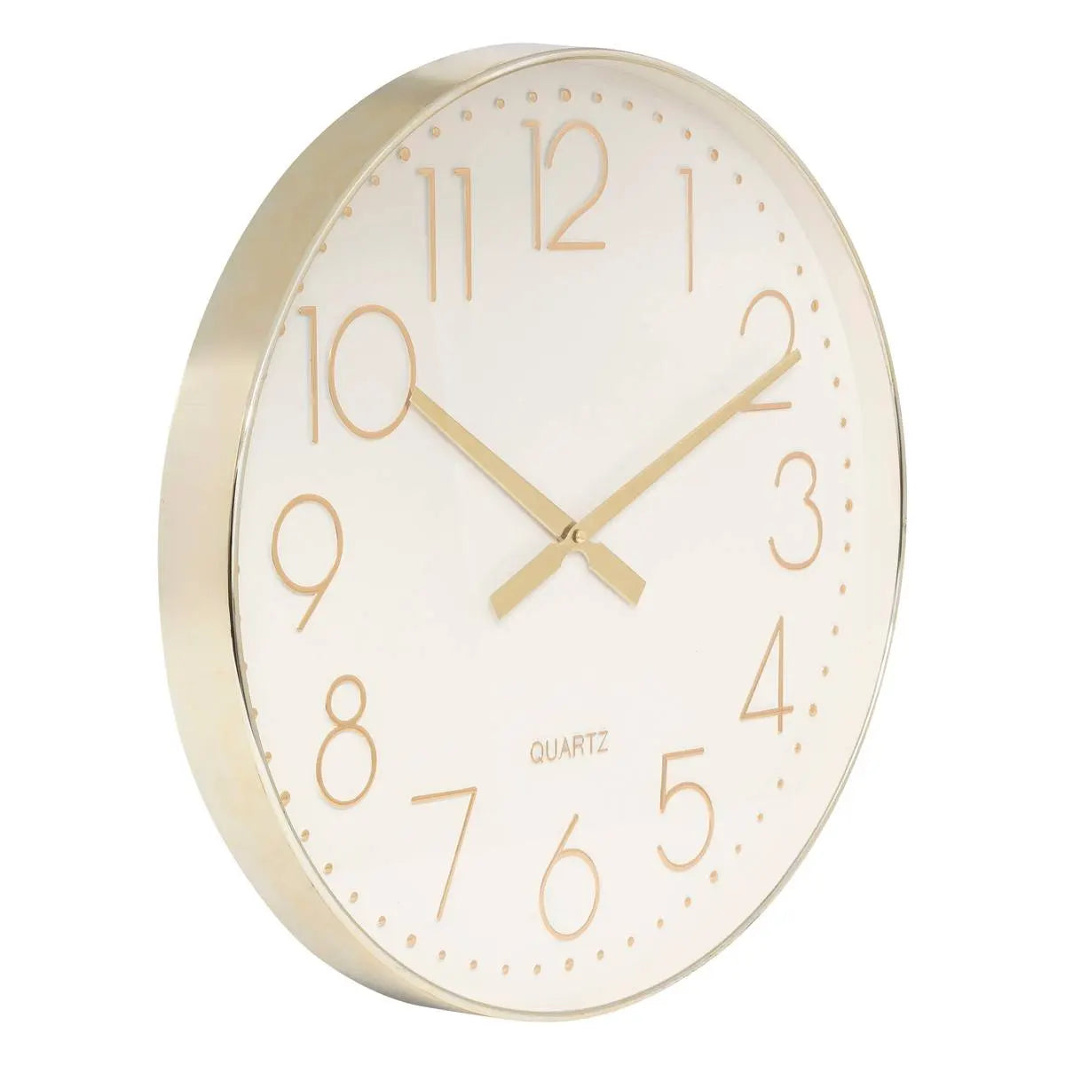 Ceas de perete Atmosphera Laure, Ø51 cm, plastic auriu