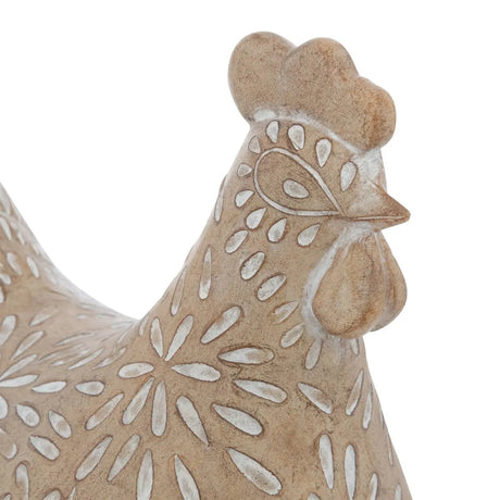 Figurină decorativă Atmosphera Linda, rășină bej, 11 cm
