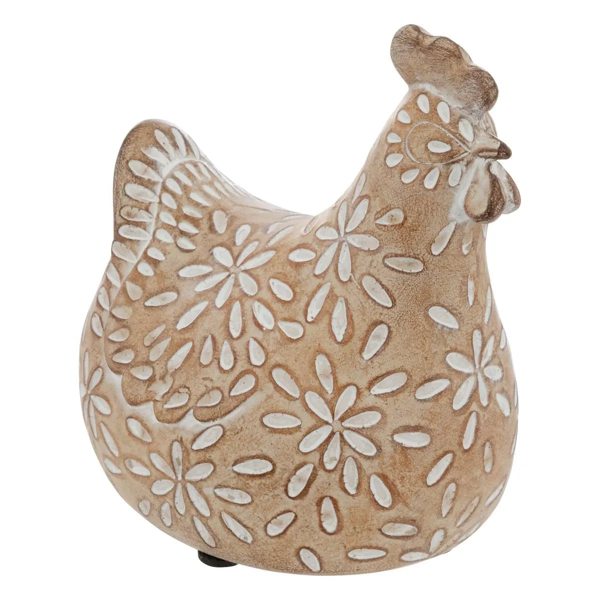 Figurină decorativă Atmosphera Linda, Rășină, Bej, 20 cm