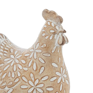 Figurină decorativă Atmosphera Linda, Rășină, Bej, 20 cm