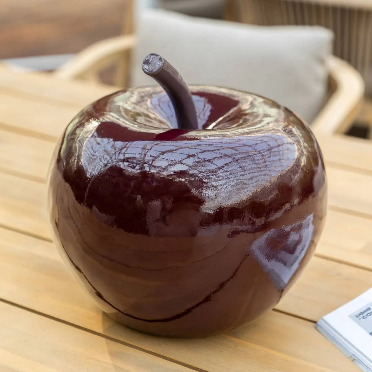 Figurină decorativă Atmosphera, lucioasă, rășină, roșie, 29 cm