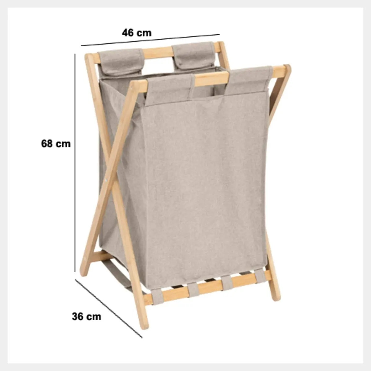 Coș de rufe 5five Tidy Box, pliabil, 50 l