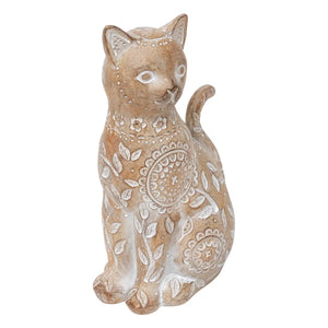 Figurină decorativă Atmosphera Lindo, Rășină, Bej, 19 cm