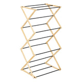 Сушилник за дрехи 5five Black Bamboo Accordion, Бамбук Бежов, 7 m