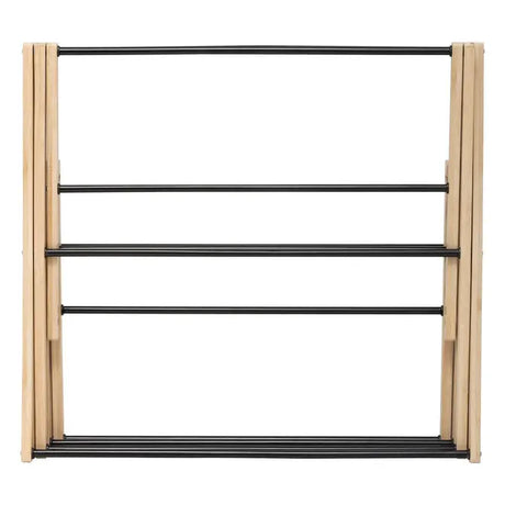 Uscător de rufe 5five Black Bamboo Accordion, bej bambus, 7 m