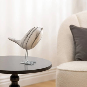 Figură decorativă Atmosphera Olen, ceramică, albă, 19 cm