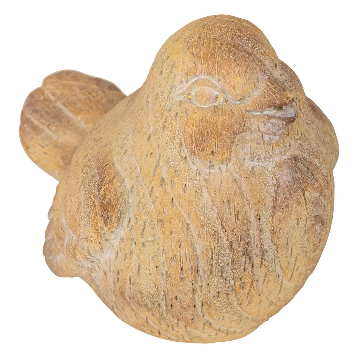 Figurină decorativă Atmosphera Birdy, Rășină, Bej, 14 cm