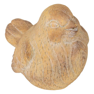 Figurină decorativă Atmosphera Birdy, Rășină, Bej, 14 cm