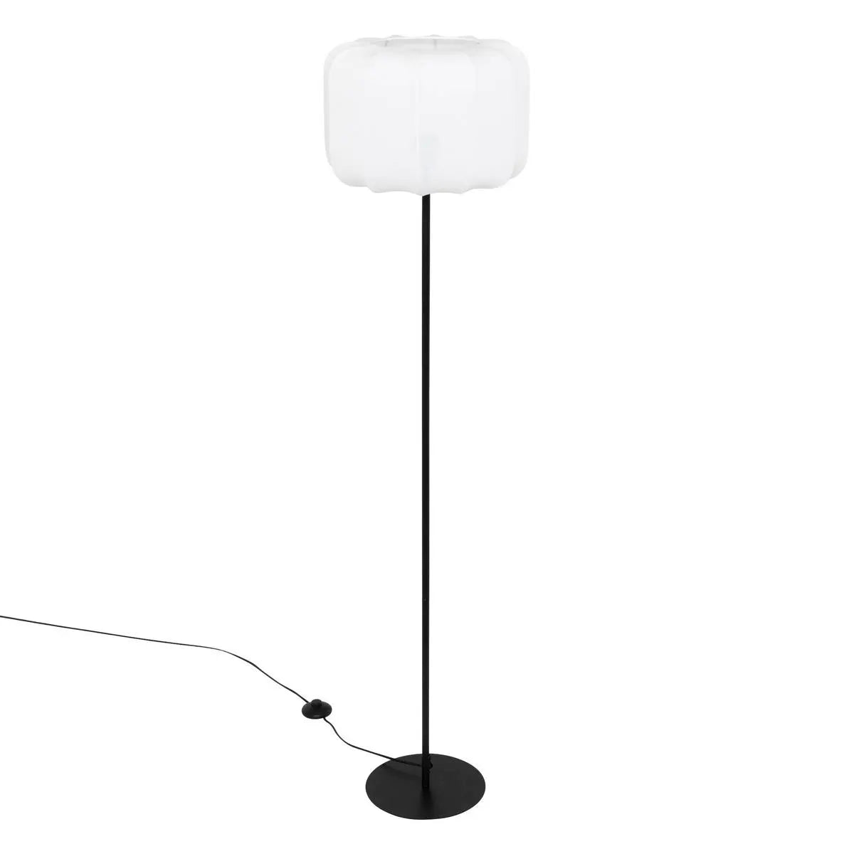 Lampion atmosphera Tobie, Metal și bumbac, Negru, 150 cm