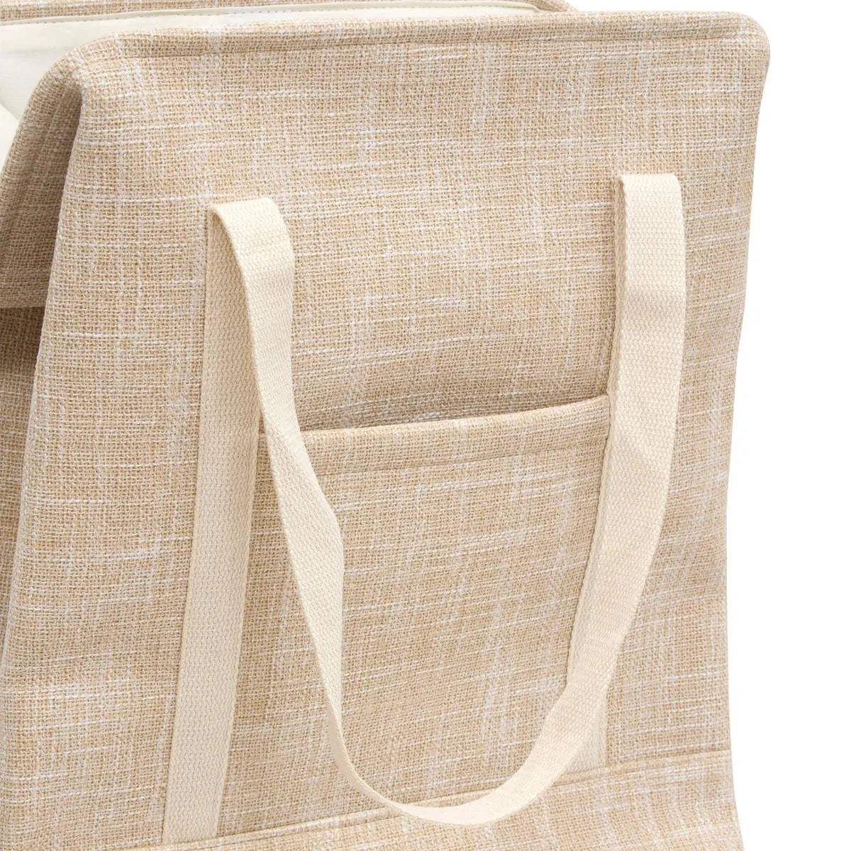 Coș de rufe 5five, Material textil, 70 l, Bej