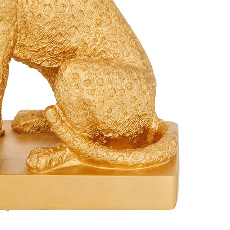 Lampă de masă atmosferă Gepi, Leopard, Înălțime 47,5 cm, Auriu