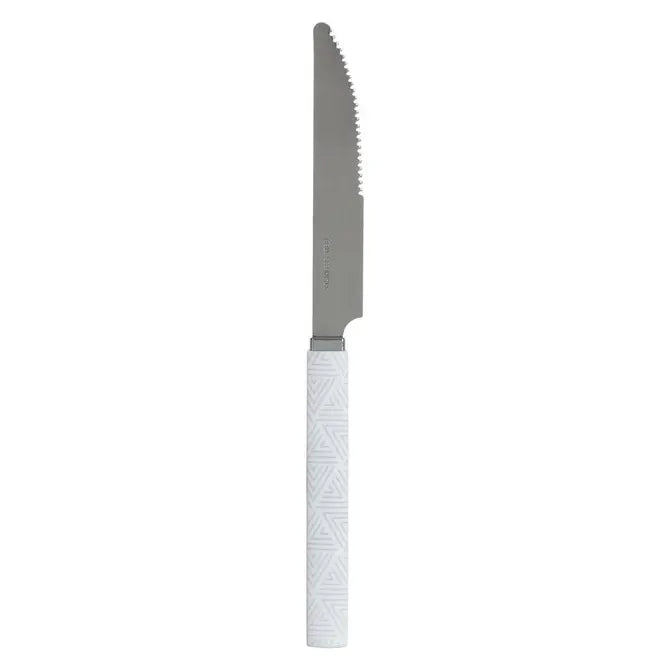 Комплект прибори Secret de Gourmet Géo, Бял, Със стойка, 24 части