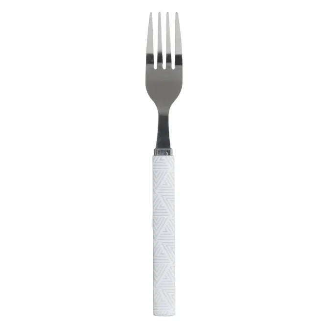 Комплект прибори Secret de Gourmet Géo, Бял, Със стойка, 24 части