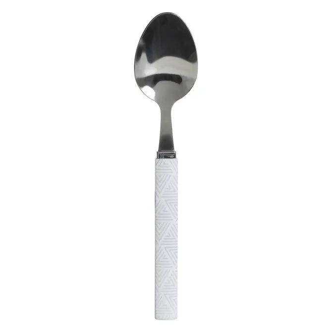 Комплект прибори Secret de Gourmet Géo, Бял, Със стойка, 24 части