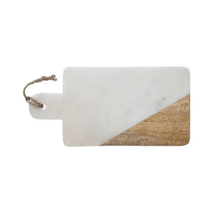 Съд за сервиране Secret de Gourmet, Бял мрамор, 30x15см