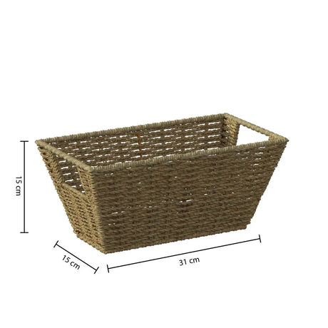 Coș de depozitare 5five, ratan, 15x31 cm