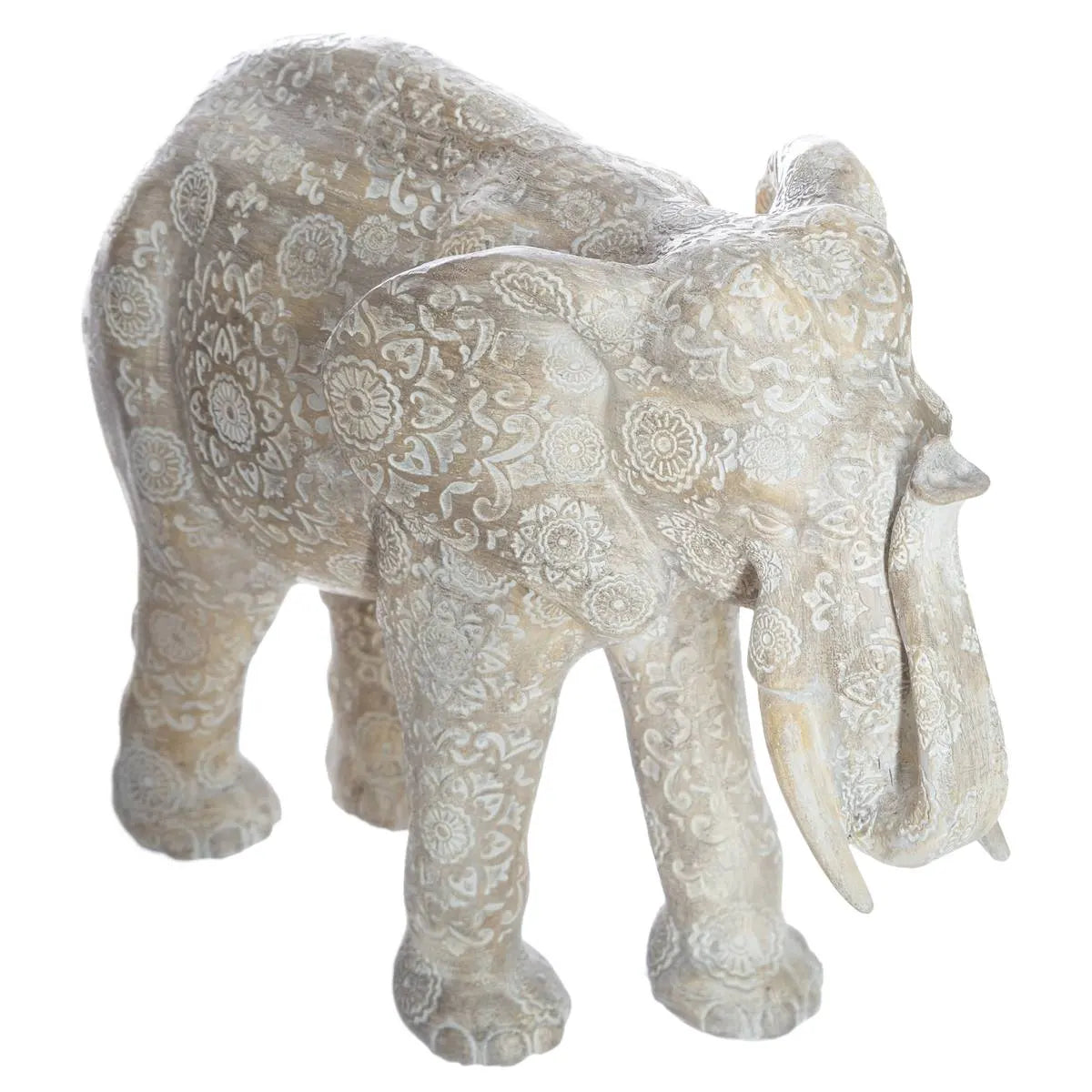 Figurină decorativă Atmosphera Enzo, Rășină, Alb, 21 cm
