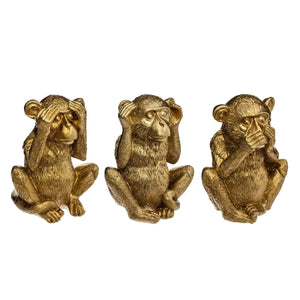 Figurină decorativă Atmosphera Sama Wisdom, Rășină, 17 cm, 3 buc.