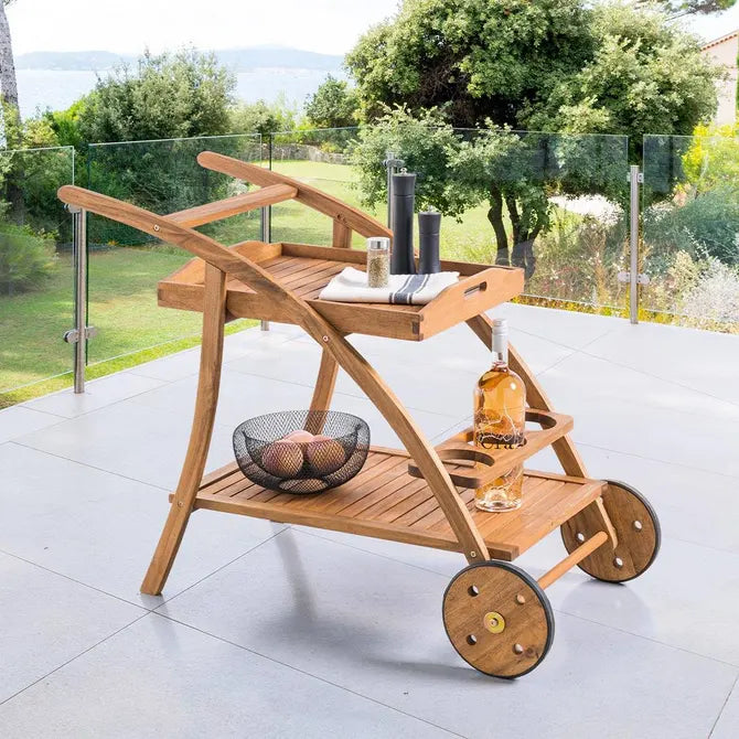 Помощна количка Hesperide Tiwi, Акация, 78x56x105 cm