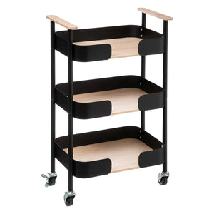 Cărucior de bucătărie 5five Blackwood, mediu, metal și MDF