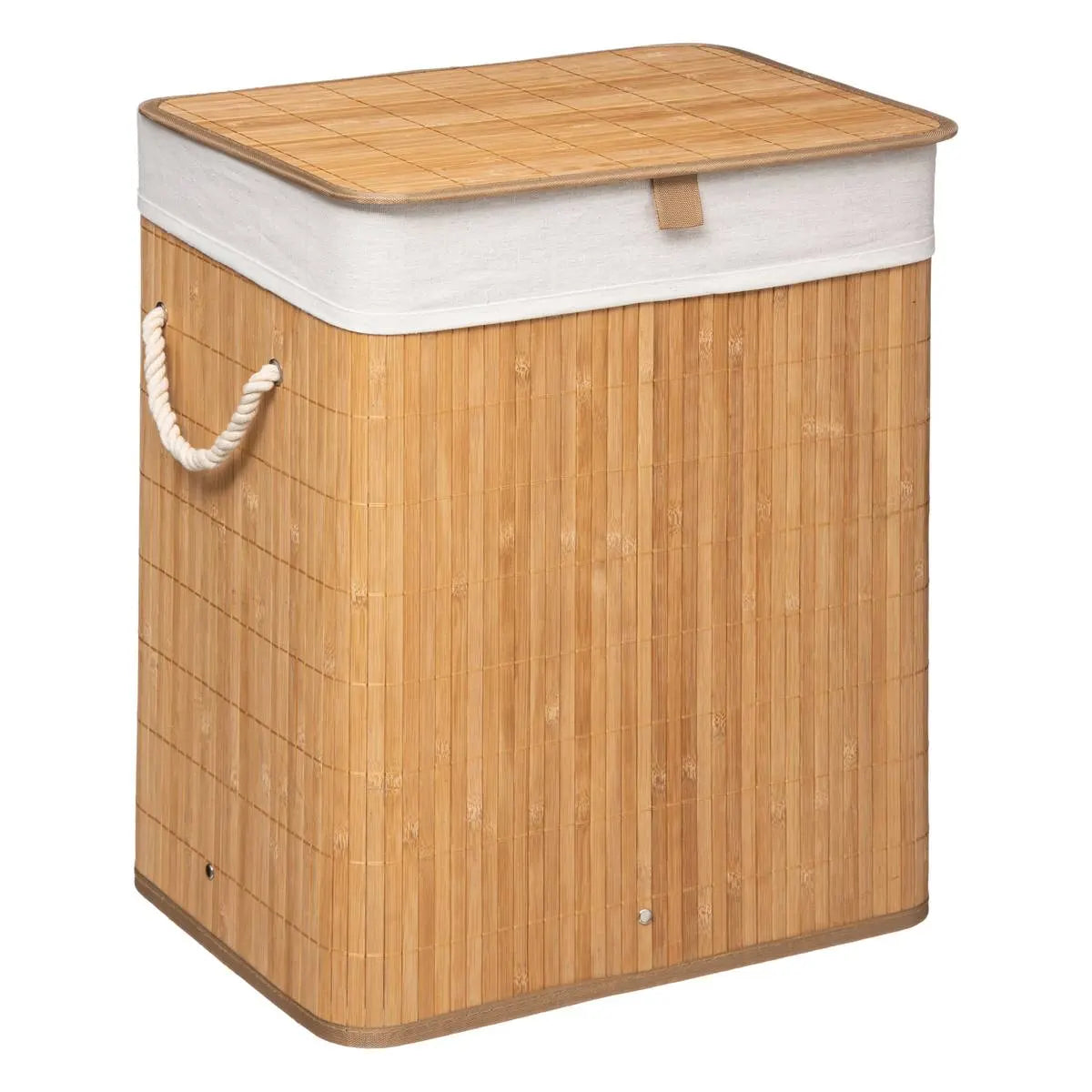 Coș de rufe 5five, Bambus, Dreptunghiular, 60 l