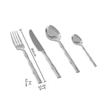 Σετ μαχαιροπίρουνα Secret de Gourmet Bambou, ανοξείδωτο ατσάλι, 24 τεμάχια