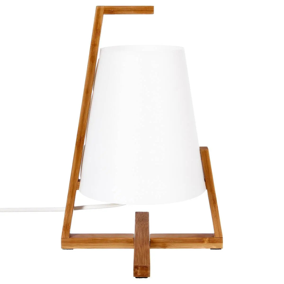Нощна лампа atmosphera Gong, 32 cm, Бамбук