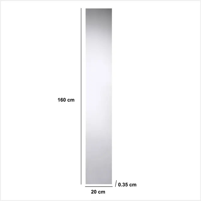 Огледало за баня 5five Dolly, Правоъгълно, 20x1600 cm