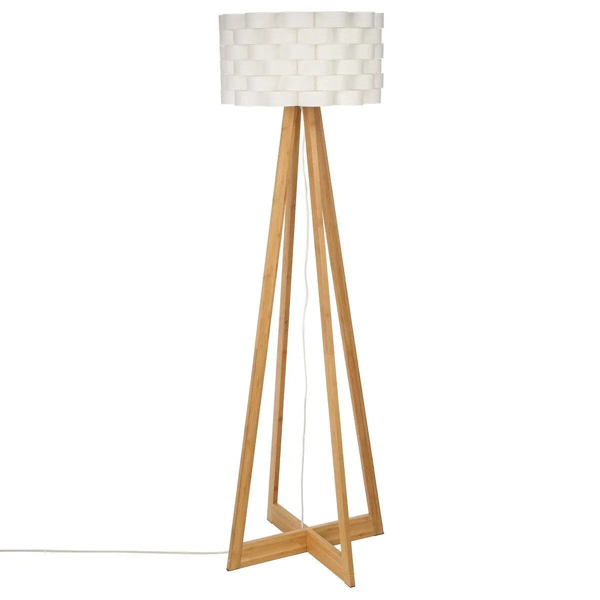 Лампион atmosphera Moki, Бамбук, Бял, 150 cm