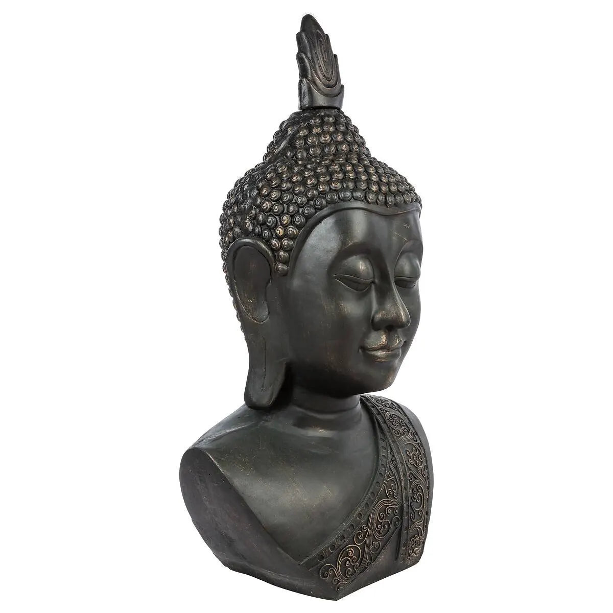 Figură decorativă Atmosphera Amara, lemn de mango, negru, 113 cm