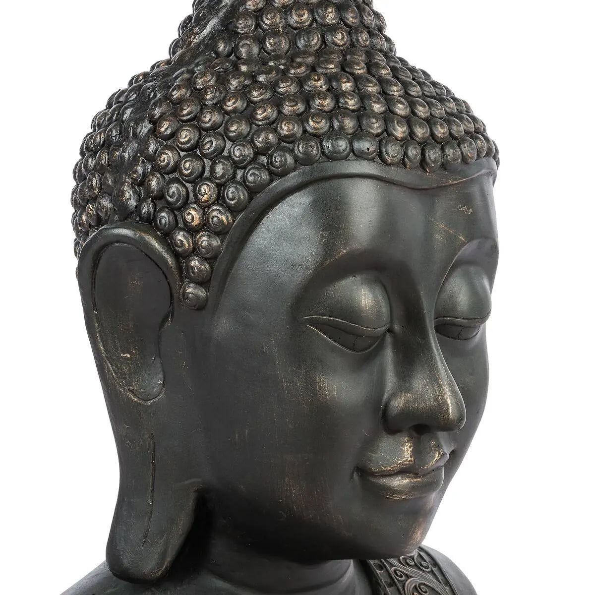 Figură decorativă Atmosphera Amara, lemn de mango, negru, 113 cm