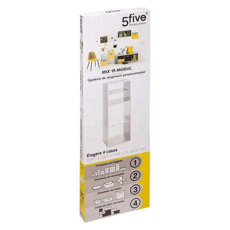 Рафт 5five Mix'n Modul, 2+2 отделения, MDF, 35x32x101 cm