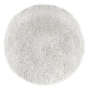 Covor pentru copii Atmosphera Blană, Alb, 90 cm