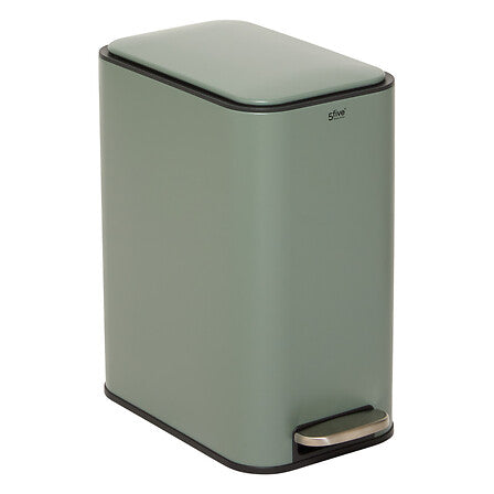 Кош за боклук с педал 5five Delta, Метал, 20L, Зелен