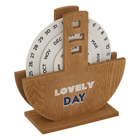 Calendar Atmosphera Flow, Lemn, 20 cm