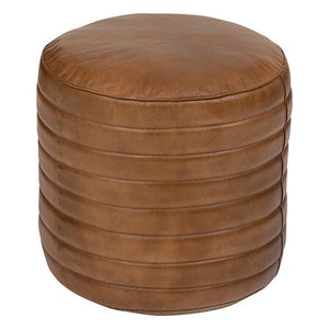 Pouf atmosferă Gaj, Piele de capră, Caramel