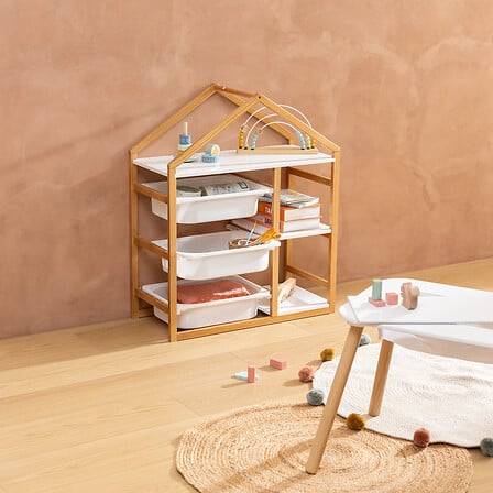 Raft de depozitare pentru copii Atmosphera Bako, 68x30x82 cm, MDF