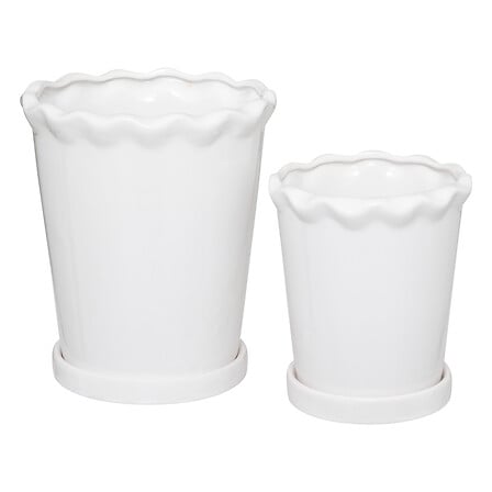 Комплект 2 саксии atmosphera Wild Romance, Керамика, 16 cm