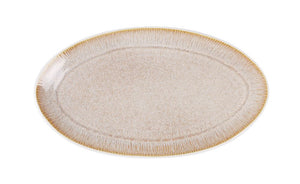 Плато овал LA MEDITERRANEA Calobra Cream, 31x18 cm, порцелан