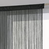 String curtain 90 x 200 cm black