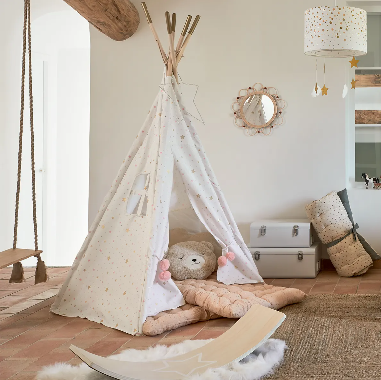 Cort pentru copii Atmosphera Teepee, 130x130x160 cm