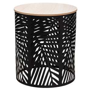 Masă de cafea Atmosphera, Metal, Negru, 2 buc.