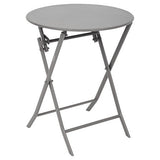 Folding round table Greensboro 2 seats tin