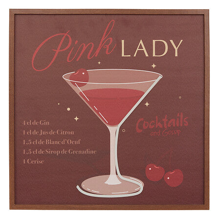 Канвас с неонова рамка atmosphera Crush, Бордо, 48x48 cm