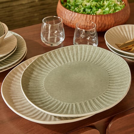 Плато за презентация Secret De Gourmet Nyero, Зелено, 32 cm
